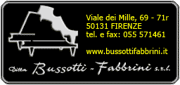 Bussotti e Fabbrini pianoforti